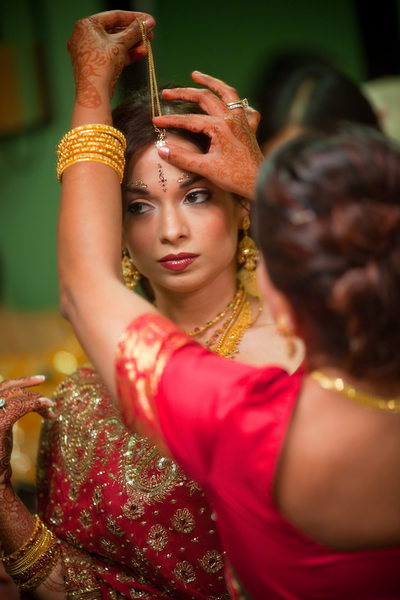 Indian Bride Preparing