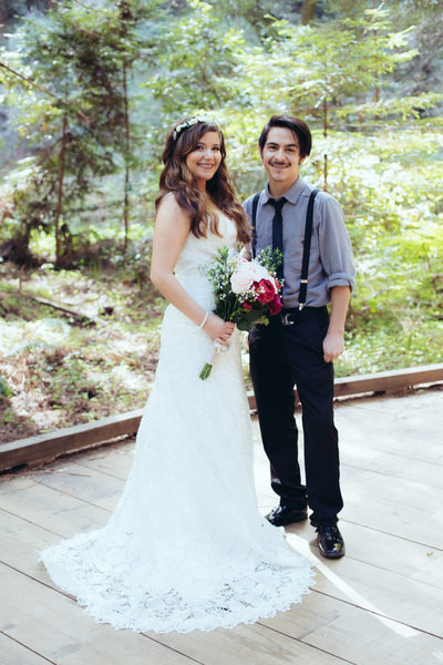 Wedding Day Portrait at Muir Woods