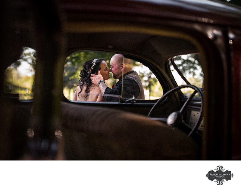Wedding Photo with Car:  Belcroft Estate & Event Centre