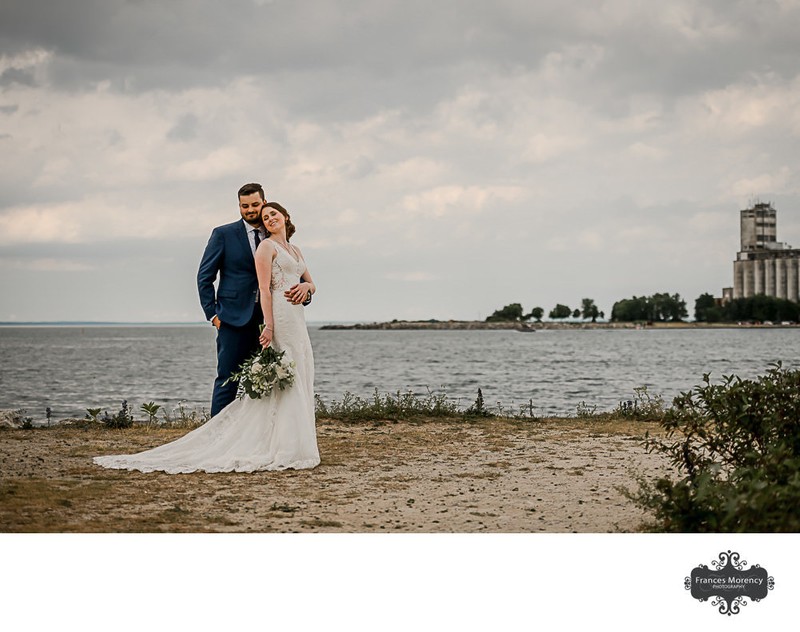 Bride Groom Portrait at Bear Estate Wedding 