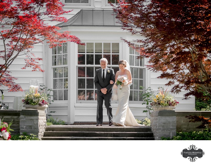 Bride Walking Down Aisle: Donalda Club Photographer