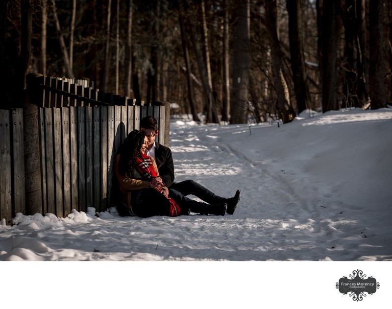 Orangeville Engagement Photography in Winter