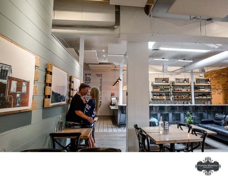 Gibson Coffee & Co:  Collingwood Engagement Photographer