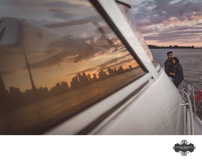 Yacht Engagement Photography in Toronto