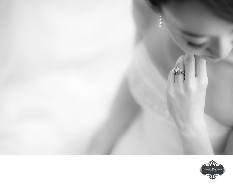 Black & White Bridal Portrait at YMG Wedding