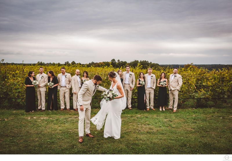 Candid Wedding Party Pictures at Adamo Estate Winery