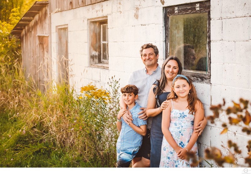 Family Photos with Barn on Meaford Property