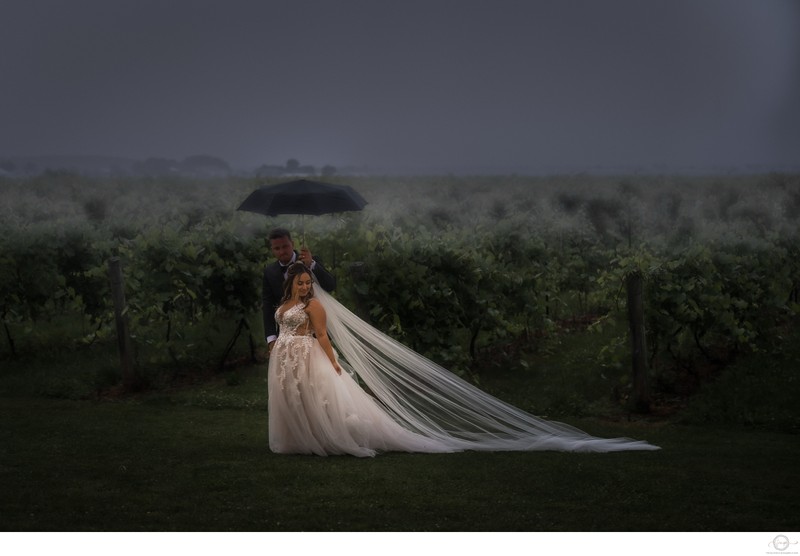 Stormy Skies Photograph at Holland Marsh Winery Wedding