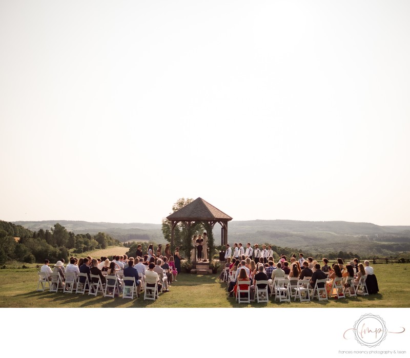 Private Property Backyard Wedding In Creemore with View