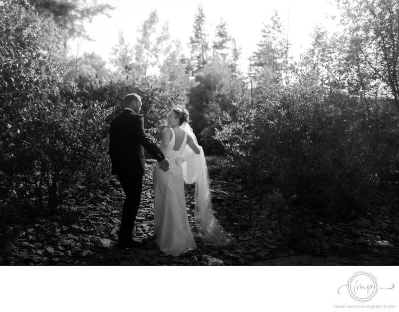 Blue Mountain Wedding in Black & White