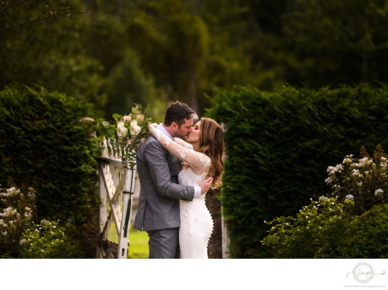 Briars Resort & Spa Wedding Photo of Couple Kissing