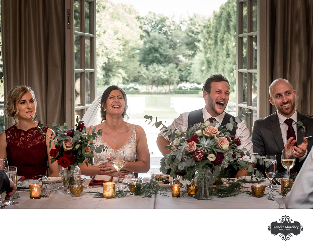 Speech Reactions at Graydon Hal Manor Wedding Reception