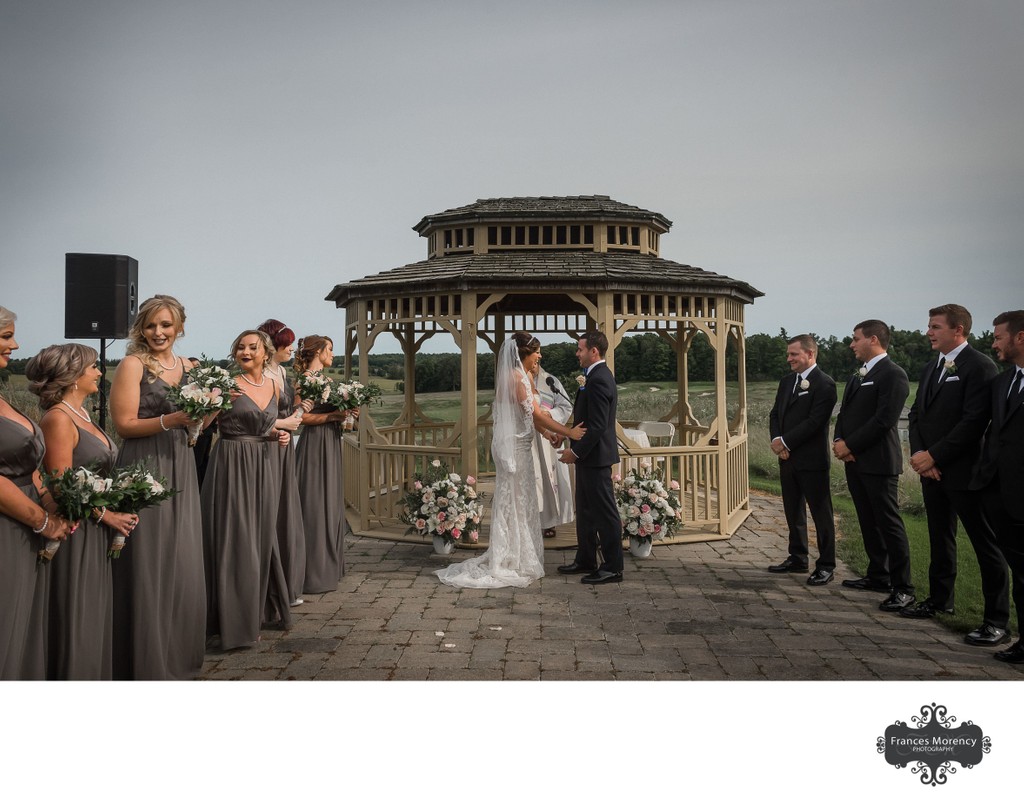 Outdoor Ceremony:  Bond Head Golf Club Wedding Pictures