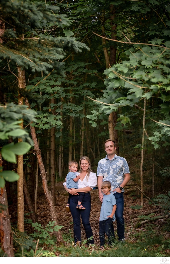 Wedding Portrait in The Woods