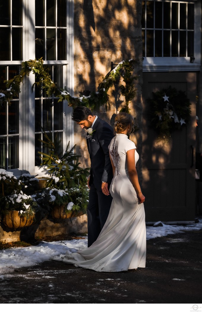 Photos of Bride & Groom in Harsh Light 