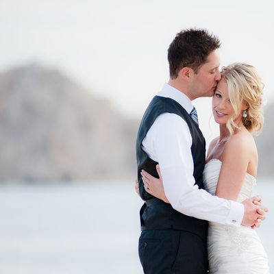 Lover's Cove Wedding Portrait:Cabo San Lucas Photographer