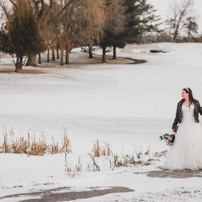 Winter Scene:  Glen Eagle Golf Wedding Photographer