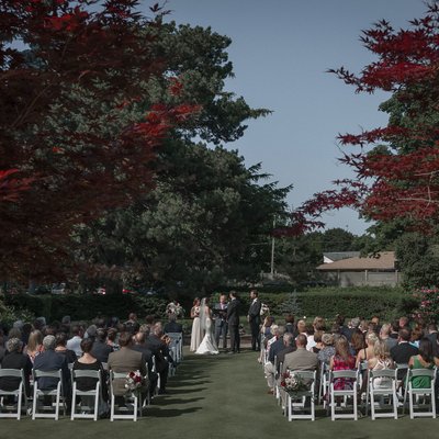 Garden Ceremony:  Donalda Club Wedding Photography