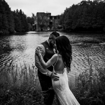 Portrait by the Lake:  Millcroft Inn Wedding Photographer