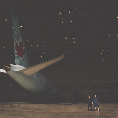 Engagement Photos with Airplanes:  Toronto Photographer