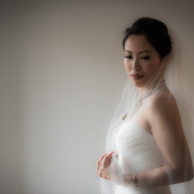 Asian Bridal Portrait:  Window Light