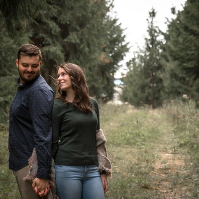 Island Engagement Photos in the Fall