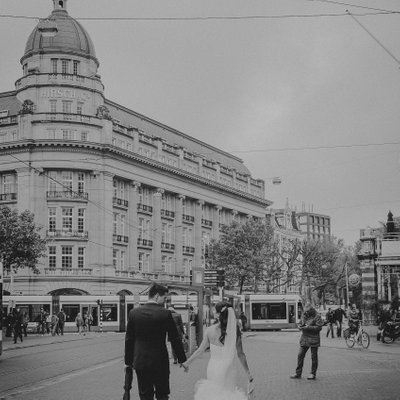 Black White Wedding Photographer in Amsterdam