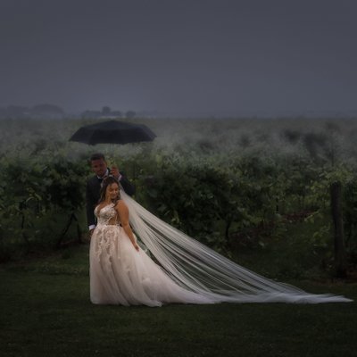 Stormy Skies Photograph at Holland Marsh Winery Wedding