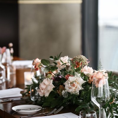 Florals at Canoe Restaurant Wedding