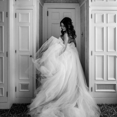 Bride Dressed in Vera Wang at Graydon Hall Manor Wedding