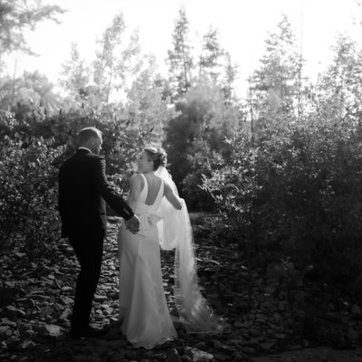 Blue Mountain Wedding in Black & White