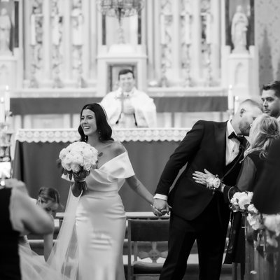 Church Wedding with Emotional Ceremony Exit