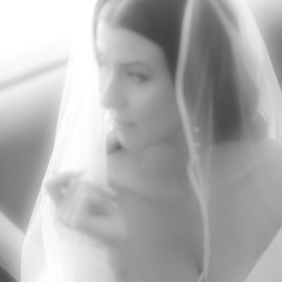 Window Light Bridal Portrait on Wedding Day