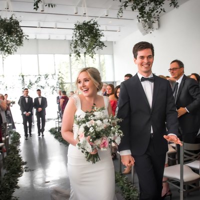 Wedding Ceremony Exit at Hamilton Art Gallery 