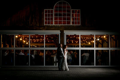 Night Photo at Pheasant Run Golf Wedding