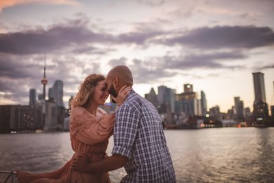 Engagement Photos on a Boat