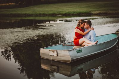 On Golden Pond:  Caledon Engagement Photographer
