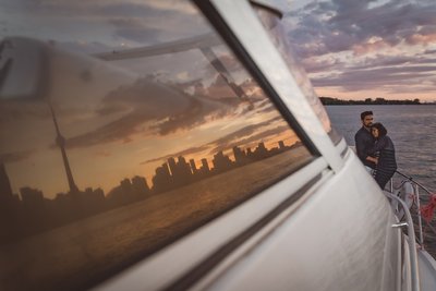 Yacht Engagement Photography in Toronto
