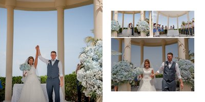 Beach Ceremony:  Mexico Destination Wedding Photograph