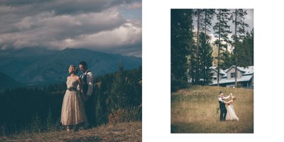 Bride Groom Portrait:  Canmore Destination Photographer