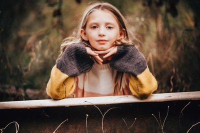 Girl Posing in Yellow:  Owen Sound Family Photographer
