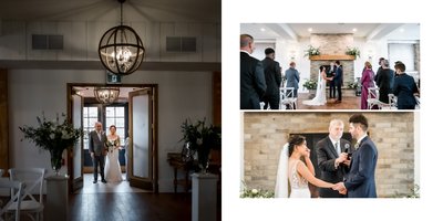 Ceremony at The Foundry:  Elora Mill Wedding Photographer