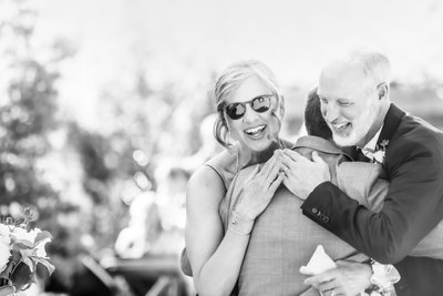 Receiving Line Hugs:  Collingwood Wedding Photographer