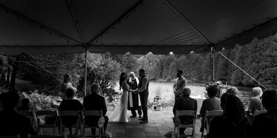 Wedding Ceremony on Terrace at The Millcroft Inn & Spa