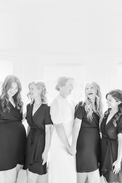 Bridesmaid in Back Light:  Elora Mill Hotel Wedding Photographer