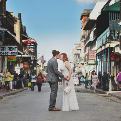 French Quarter Bourbon Street Wedding Photographer