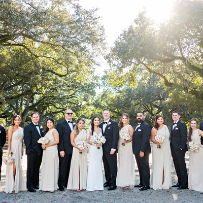 New Orleans Armstrong Park Bridal Party Photographer