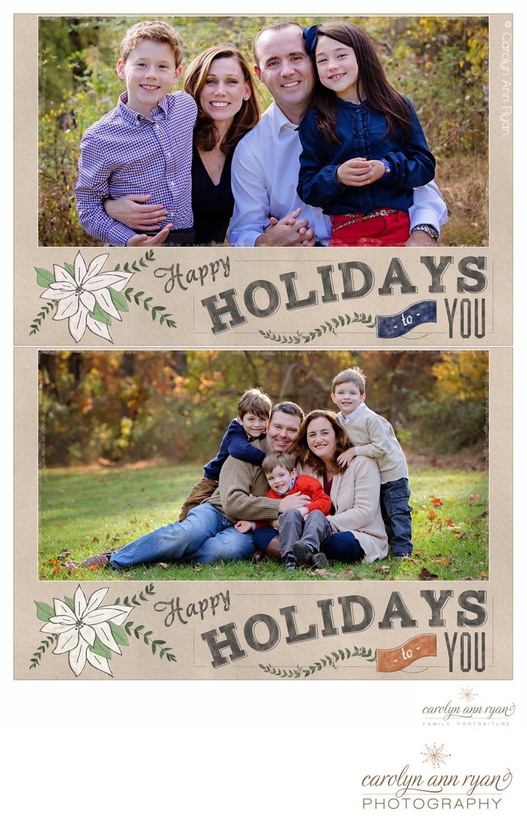 Stylish Charlotte Photo Christmas Cards