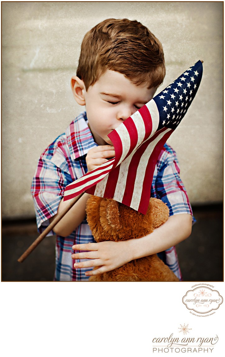 American Flag Portrait Session