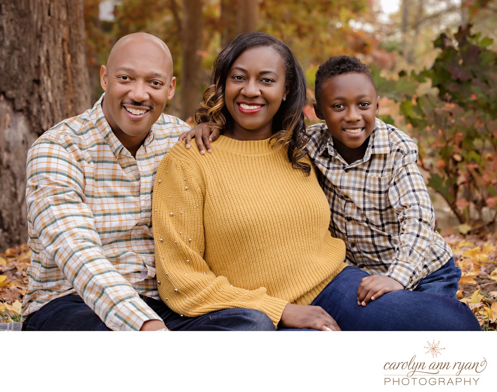 Stylish Fall Family Portrait Session in Charlotte